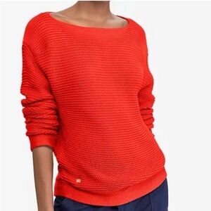 Ralph Lauren Vibrant Red Scoop Neck Sweater